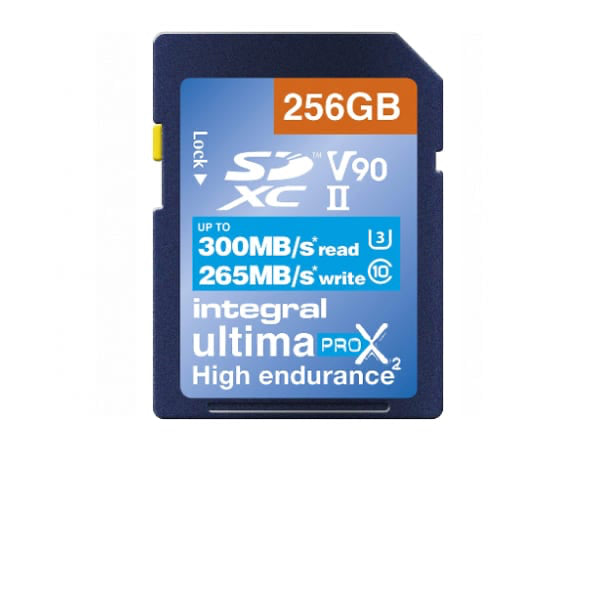 Integral Scheda di Memoria Ultima Pro X2 SD 256 GB 300 MB/s Integral Scheda di Memoria Ultima Pro X2 SD 256 GB 300 MB/s